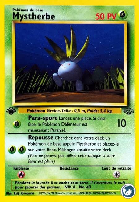 Mystherbe (58/64) - Oddish (58/64) - Jungle - Carte Pokémon