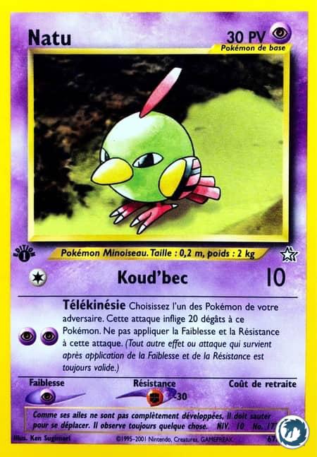 Natu (67/111) - Natu (67/111) - Néo Genesis - Carte Pokémon