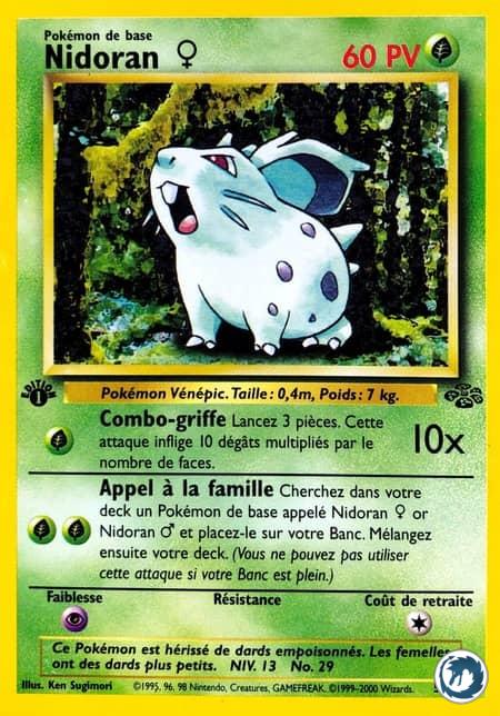 Nidoran ♀ (57/64) - Nidoran ♀ (57/64) - Jungle - Carte Pokémon