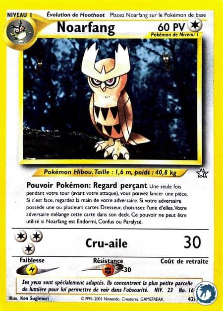 Noarfang (42/111) - Noctowl (42/111) - Néo Genesis - Carte Pokémon