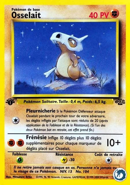 Osselait (50/64) - Cubone (50/64) - Jungle - Carte Pokémon