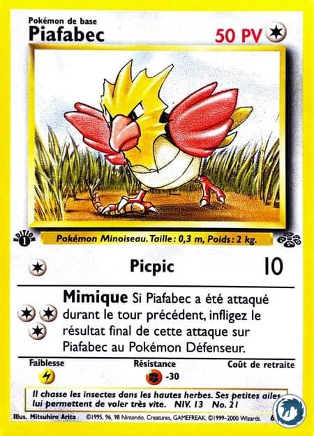Piafabec (62/64) - Spearow (62/64) - Jungle - Carte Pokémon