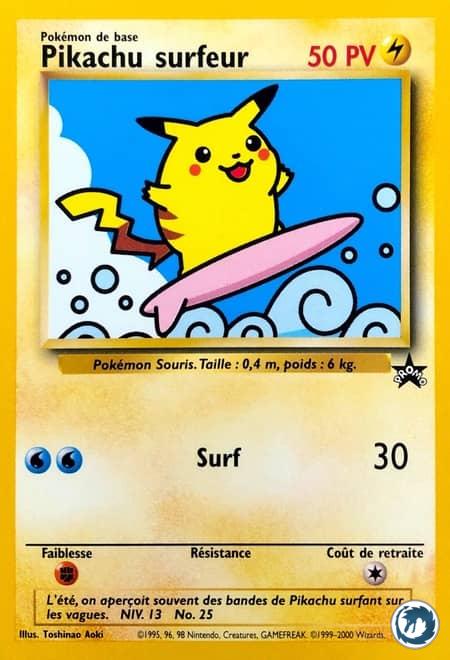 Pikachu surfeur (28) - Surfing Pikachu (28) - Promo Wizards - Carte Pokémon