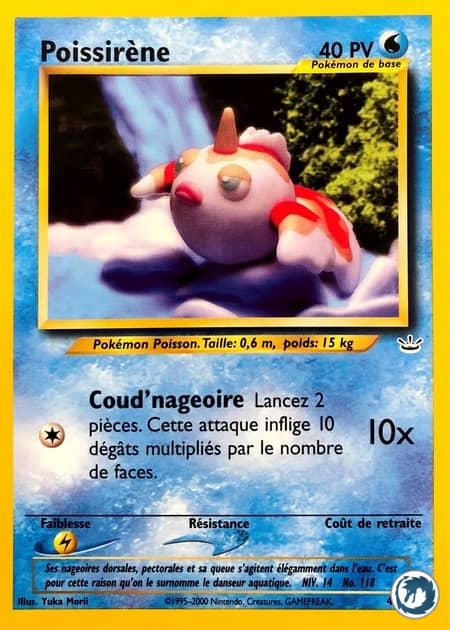Poissirène (45/64) - Goldeen (45/64) - Néo Révélation - Carte Pokémon