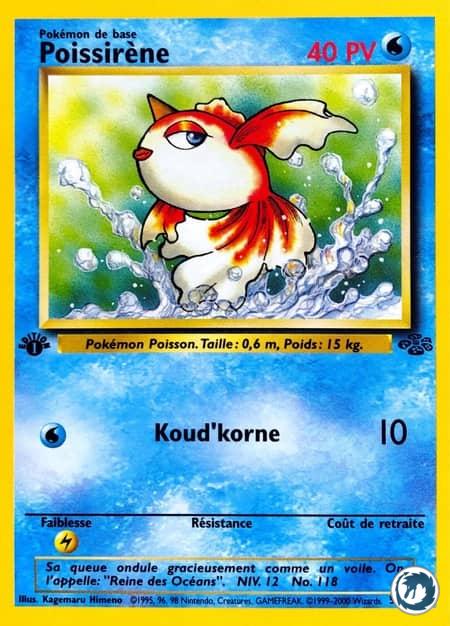 Poissirène (53/64) - Goldeen (53/64) - Jungle - Carte Pokémon