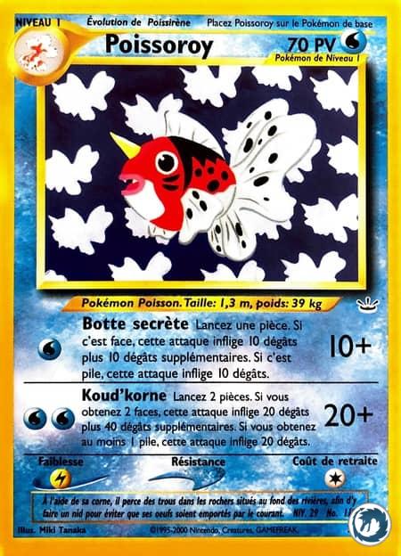 Carte Pokemon Neo Revelation Poissoroy Dracobalt Carte Pokemon Neo Revelation Poissoroy Dracobalt