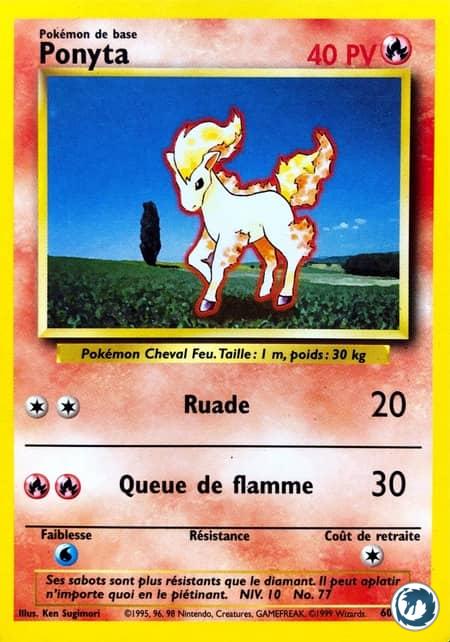 Ponyta (60/102) - Ponyta (60/102) - Set de base - Carte Pokémon