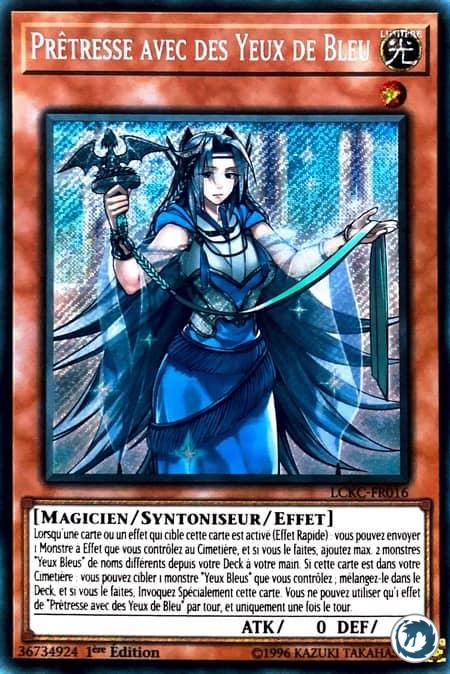 Prêtresse Avec Des Yeux De Bleu (LCKC-FR016) - Priestess with Eyes of Blue (LCKC-EN016) - Carte Yu-Gi-Oh