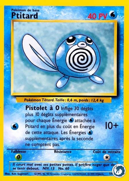 Ptitard (59/102) - Poliwag (59/102) - Set de base - Carte Pokémon