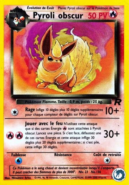 Pyroli obscur (35/82) - Dark Flareon (35/82) - Team Rocket - Carte Pokémon