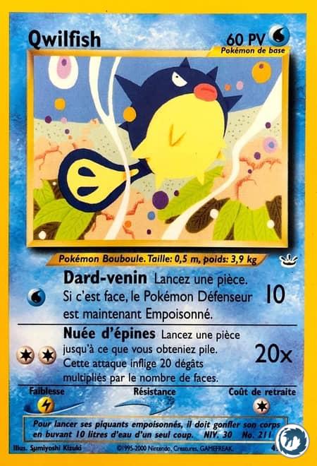 Qwilfish (49/64) - Qwilfish (49/64) - Néo Révélation - Carte Pokémon