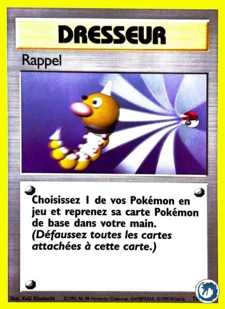 Rappel (78/102) - Scoop Up (78/102) - Set de base - Carte Pokémon