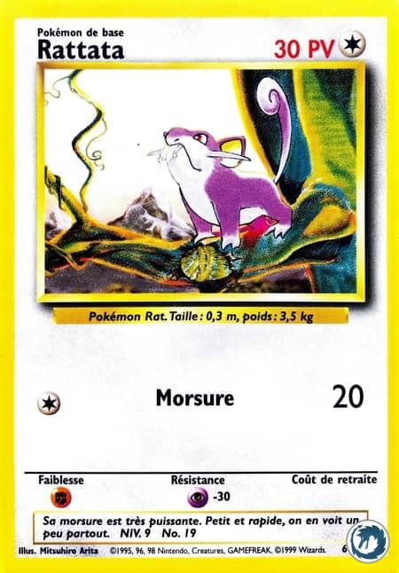 Rattata (61/102) - Rattata (61/102) - Set de base - Carte Pokémon