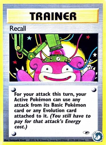 Rappel (116/132) - Recall (116/132) - Gym Heroes - Carte Pokémon