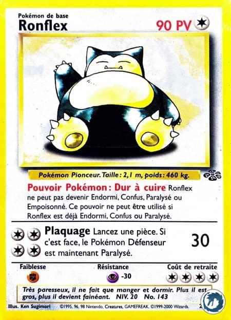 Ronflex (27/64) - Snorlax (27/64) - Jungle - Carte Pokémon