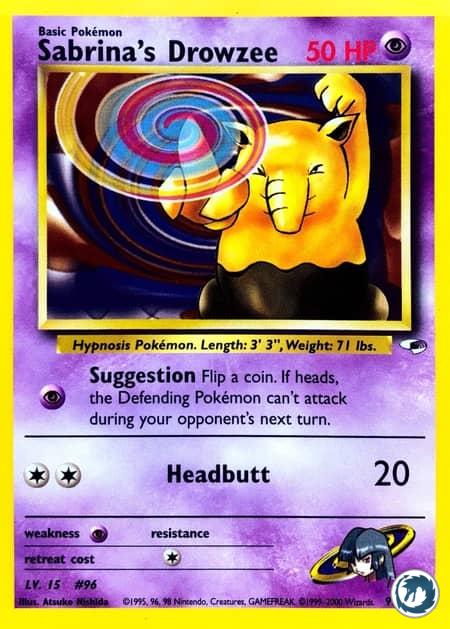 Soporifik De Morgane (92/132) - Sabrina's Drowzee (92/132) - Gym Heroes - Carte Pokémon