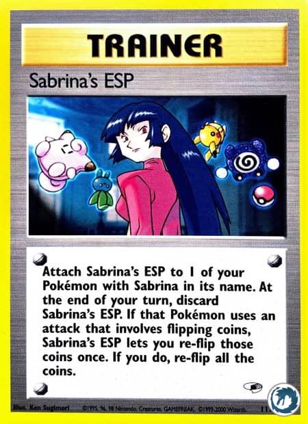 Pouvoirs Psychiques de Morgane (117/132) - Sabrina's ESP (117/132) - Gym Heroes - Carte Pokémon