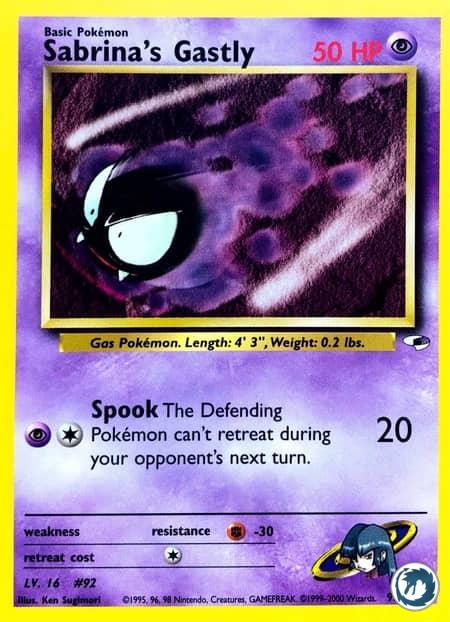 Fantominus De Morgane (93/132) - Sabrina's Gastly (93/132) - Gym Heroes - Carte Pokémon