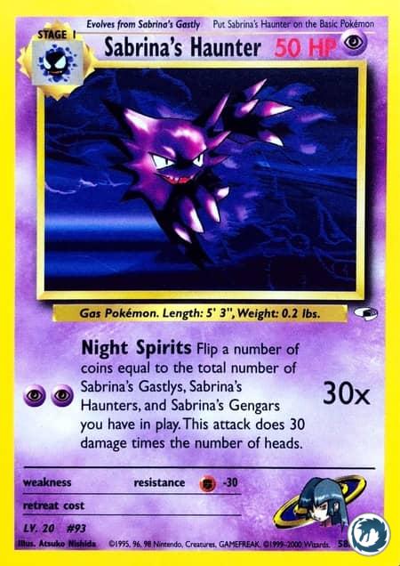 Spectrum De Morgane (58/132) - Sabrina's Haunter (58/132) - Gym Heroes - Carte Pokémon