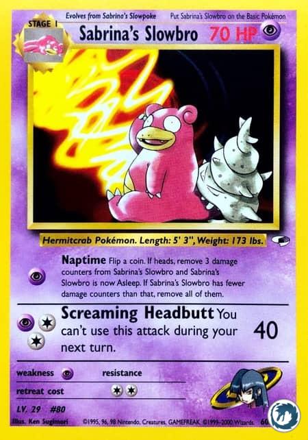 Flagadoss De Morgane (60/132) - Sabrina's Slowbro (60/132) - Gym Heroes - Carte Pokémon