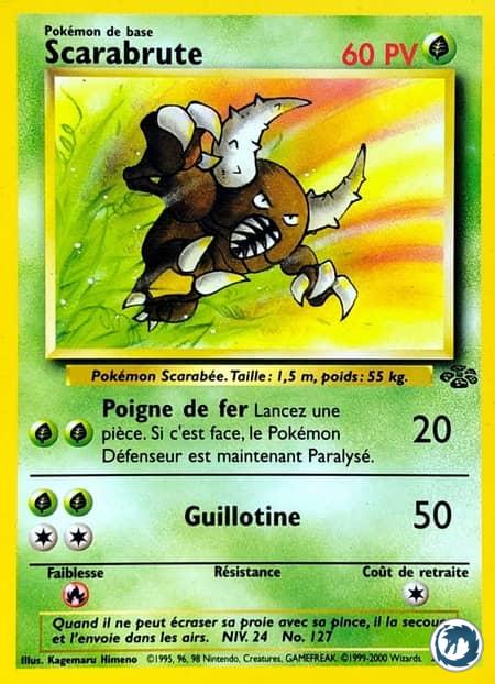 Scarabrute (25/64) - Pinsir (25/64) - Jungle - Carte Pokémon