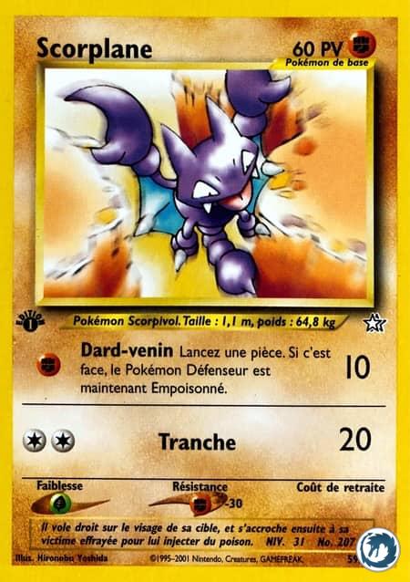 Scorplane (59/111) - Gligar (59/111) - Néo Genesis - Carte Pokémon