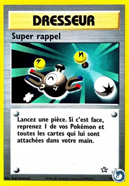 Super rappel (98/111) - Super Scoop Up (98/111) - Néo Genesis - Carte Pokémon