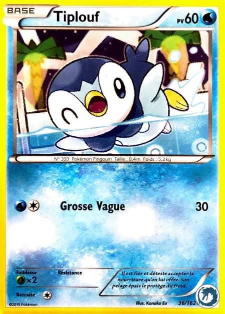 Tiplouf (36/162) - Piplup (36/162) - XY Impulsion TURBO - Carte Pokémon