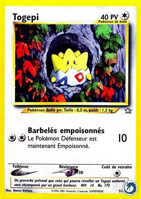 Togepi (51/111) - Togepi (51/111) - Néo Genesis - Carte Pokémon
