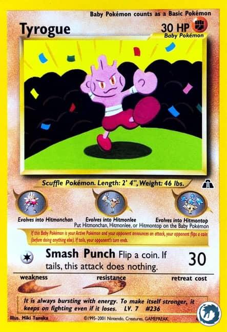 Débugant (66/75) - Tyrogue (66/75) - Neo Discovery - Carte Pokémon