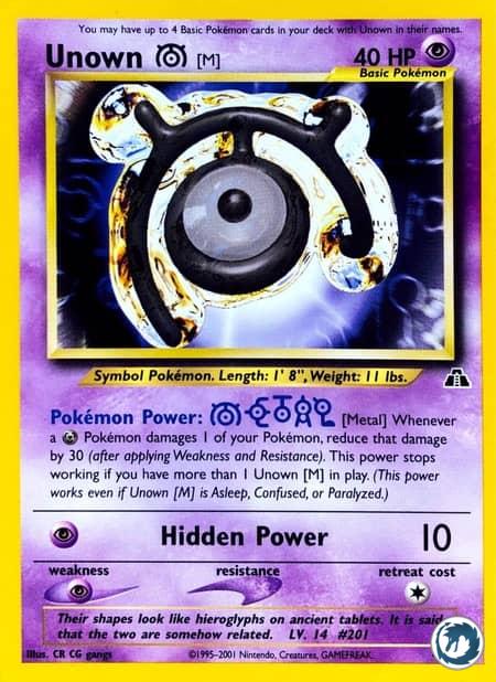 Zarbi (49/75) - Unown M (49/75) - Neo Discovery - Carte Pokémon