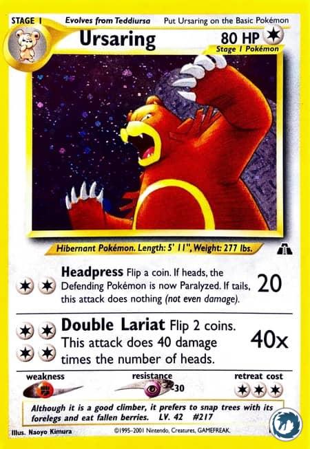 Ursaring (15/75) - Ursaring (15/75) - Neo Discovery - Carte Pokémon