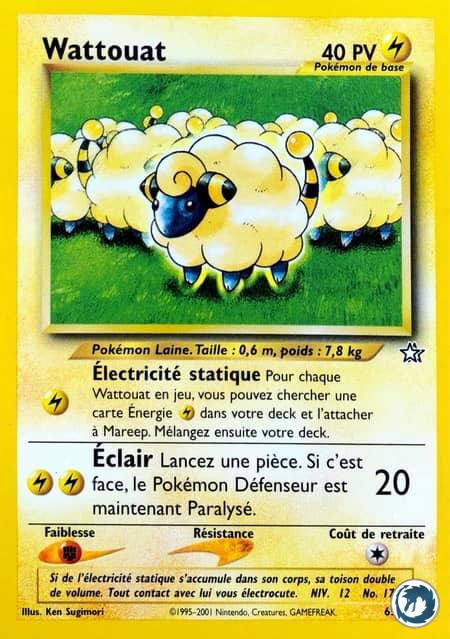 Wattouat (65/111) - Mareep (65/111) - Néo Genesis - Carte Pokémon
