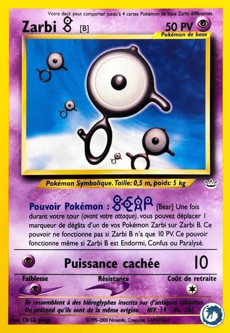 Zarbi B (39/64) - Unown B (39/64) - Néo Révélation - Carte Pokémon