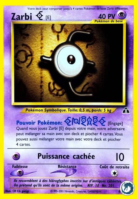 Zarbi E (67/75) - Unown (67/75) - Neo Discovery - Carte Pokémon