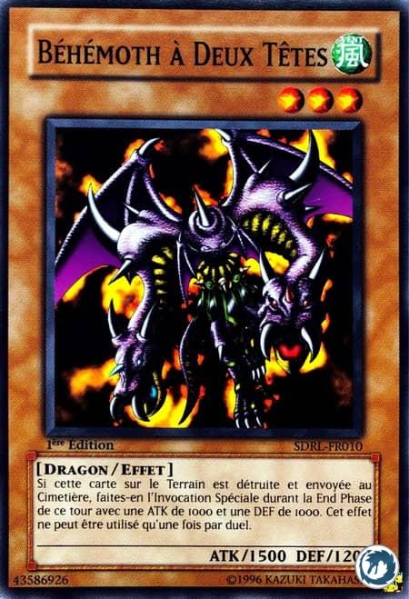 Béhémoth A Deux Têtes (SDRL-FR010) - Twin-Headed Behemoth (SDRL-EN010) - Carte Yu-Gi-Oh