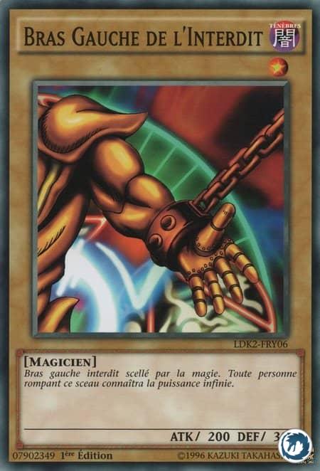Bras Gauche De l'Interdit (LDK2-FRY06) - Left Arm of the Forbidden One (LDK2-ENY06) - Carte Yu-Gi-Oh