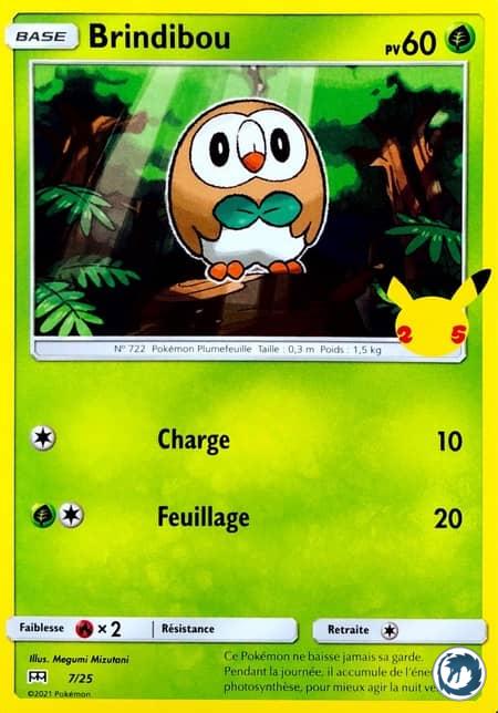 Brindibou (7/25) - Rowlet (7/25) - McDonald's Collection - Carte Pokémon