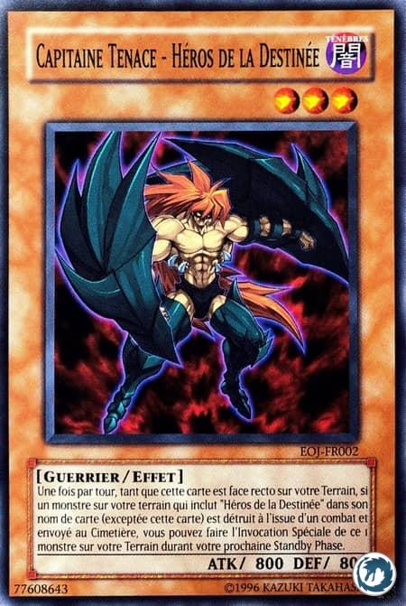 Capitaine Tenace - Héros De La Destinée (EOJ-FR002) - Destiny HERO - Captain Tenacious (EOJ-EN002) - Carte Yu-Gi-Oh
