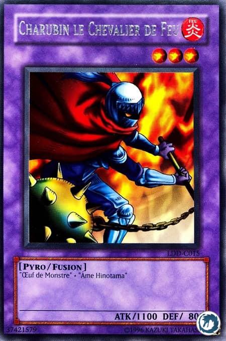 Charubin Le Chevalier De Feu (LDD-C015) - Charubin the Fire Knight (LOB-015) - Carte Yu-Gi-Oh