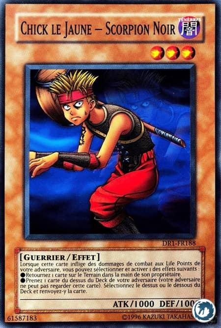 Chick Le Jaune - Scorpion Noir (DR1-FR188) - Dark Scorpion - Chick The Yellow (DR1-EN188) - Carte Yu-Gi-Oh