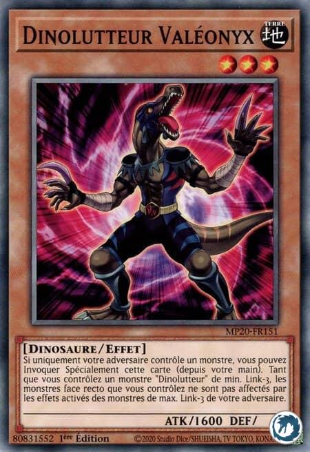 Dinolutteur Valéonyx (MP20-FR151) - Dinowrestler Valeonyx (MP20-EN151) - Carte Yu-Gi-Oh
