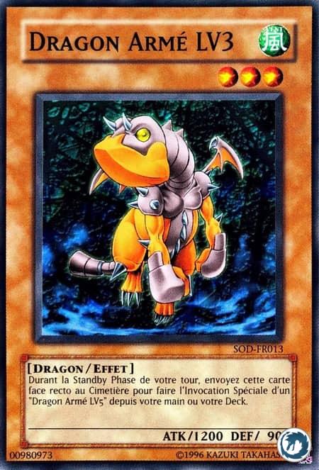 Dragon Armé LV3 (SOD-FR013) - Armed Dragon LV3 (SOD-EN013) - Carte Yu-Gi-Oh