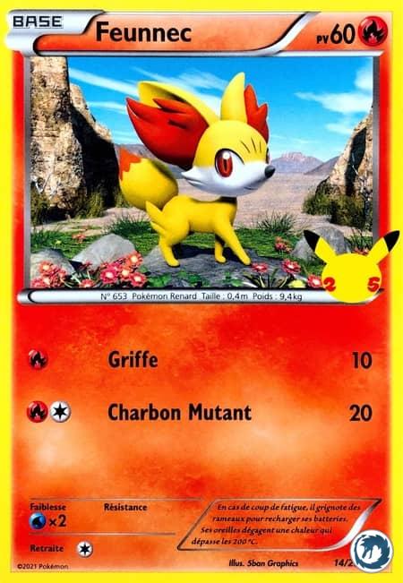 Feunnec (14/25) - Fennekin (14/25) - McDonald's Collection - Carte Pokémon
