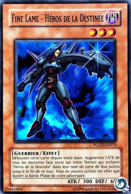 Fine Lame - Héros De La Destinée (POTD-FR015) - Destiny HERO - Blade Master (POTD-EN015) - Carte Yu-Gi-Oh