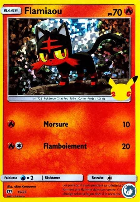 Flamiaou (15/25) - Litten (15/25) - McDonald's Collection - Carte Pokémon