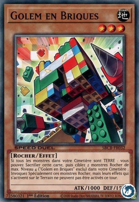 Golem En Briques (SBCB-FR032) - Block Golem (SBCB-EN032) - Carte Yu-Gi-Oh