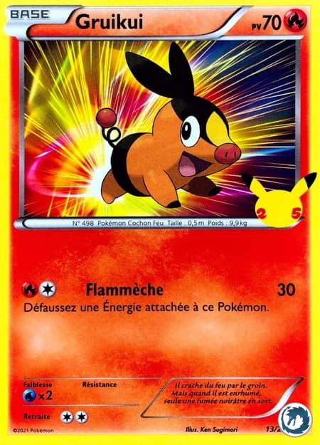 Gruikui (13/25) - Tepig (13/25) - McDonald's Collection - Carte Pokémon