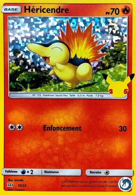 Héricendre (10/25) - Cyndaquil (10/25) - McDonald's Collection - Carte Pokémon