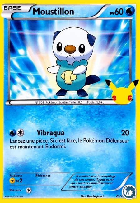 Moustillon (21/25) - Oshawott (21/25) - McDonald's Collection - Carte Pokémon